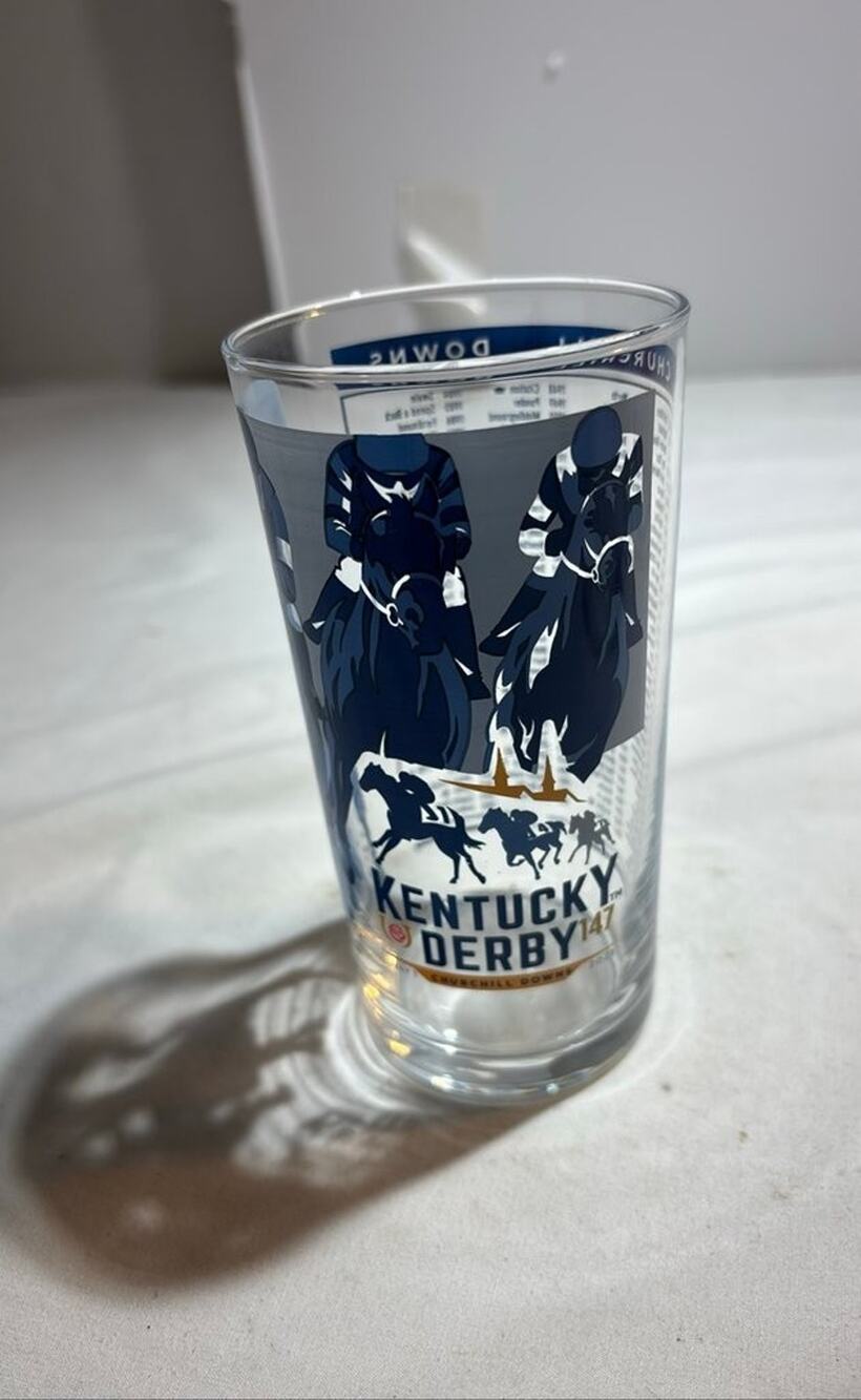 Kentucky Derby 147th Commemorative Glass